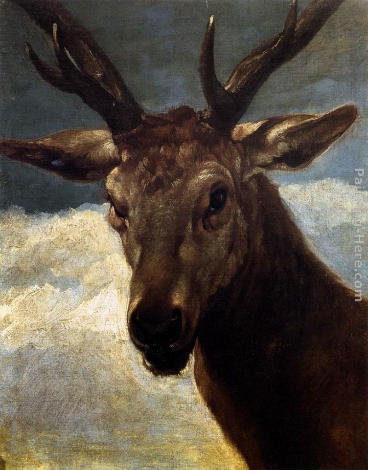 Head of a Stag painting - Diego Rodriguez de Silva Velazquez Head of a Stag art painting